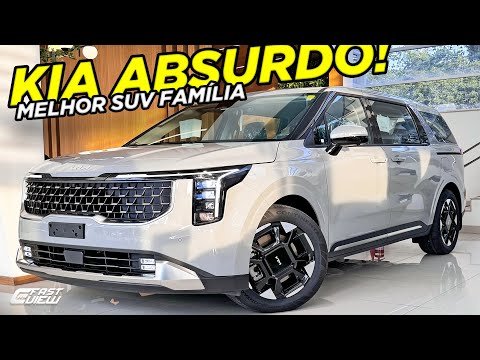 CARRO +INSANO DA KIA! 😱 NOVO KIA CARNIVAL 2025 TEM MOTOR V6, MUITO LUXO, 8 LUGARES E PREÇO DE BMW X4