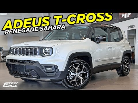 NOVO JEEP RENEGADE SAHARA 2025 COM TETO SOLAR, +POTENTE E BARATO QUE T-CROSS HIGHLINE E HONDA HR-V