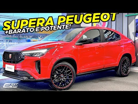 APRENDE PEUGEOT! NOVO FIAT FASTBACK ABARTH É TUDO QUE O 2008 GT DEVERIA SER! ESPORTIVO COM 185 CV