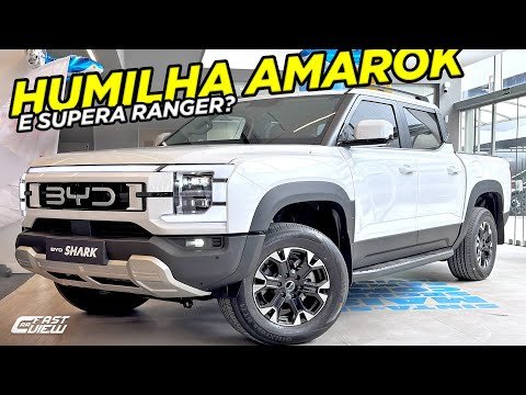 4×4 COM CONSUMO DE 1.0😱NOVA BYD SHARK 2025 COM PREÇO DE RANGER SERÁ BOA OPÇÃO? VERSÃO GL SEM ADAS