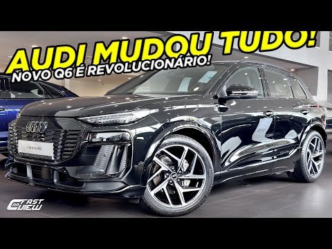 AGORA VAI INCOMODAR A BMW! NOVO Q6 E-TRON 2025 SUV +ABSURDO DA AUDI COM AUTONOMIA GIGANTE E 3 TELAS!