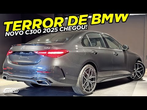 +BARATO E LUXUOSO QUE BMW 330e! NOVO MERCEDES C300 2025 COM NOVIDADE IMPORTANTE FICOU MELHOR QUE BMW