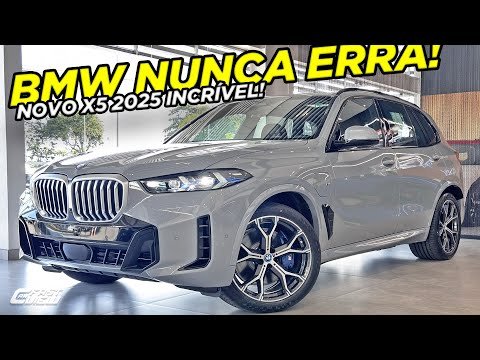 FAZ 23 KM/L E AINDA FICOU +POTENTE! NOVO BMW X5 XDRIVE 50e 2025 COM NOVO PAINEL E O LUXO DE SEMPRE!