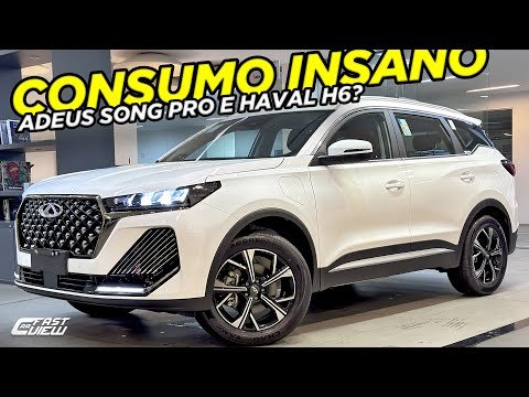 ESQUEÇA BYD E GWM! NOVO TIGGO 7 HÍBRIDO PLUG IN 2025 TEM CONSUMO DE MOTO, 317 CV E ITENS ABSURDOS