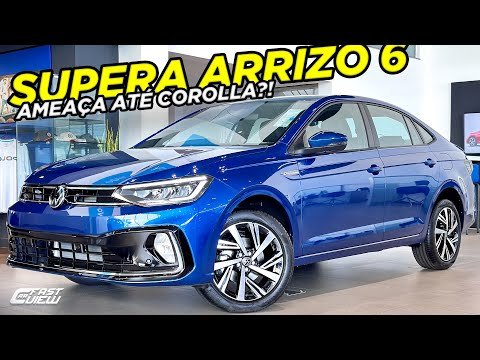 NOVO VOLKSWAGEN VIRTUS HIGHLINE 2025 TURBO COM ACC BATE DE FRENTE COM COROLLA, SENTRA E ARRIZO 6?