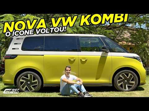 NOVA KOMBI ELÉTRICA É INCRÍVEL! VOLKSWAGEN ID BUZZ O CARRO +LEGAL DA VW QUE VOCÊ NÃO PODE COMPRAR!