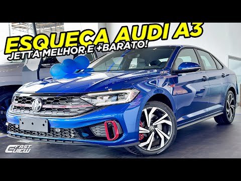 NOVO VOLKSWAGEN JETTA GLI 2024 +BARATO E POTENTE E QUE AUDI A3 SUPERA ATÉ BMW 320 NA CAVALARIA!
