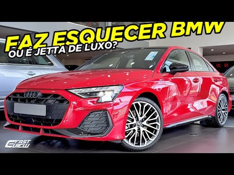 NOVO AUDI A3 PERFORMANCE BLACK 2025 +BARATO E POTENTE QUE BMW 320 VALE A PENA? AGORA FICOU +COMPLETO