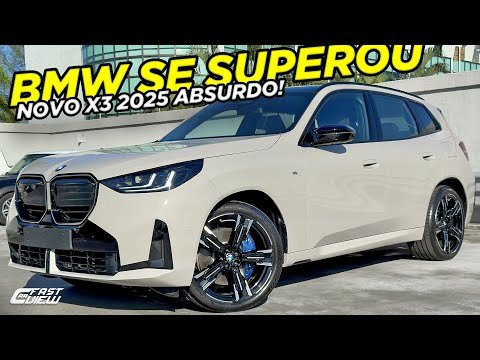O BMW +BONITO DISPARADO! NOVO X3 2025 MELHOROU O QUE JÁ ERA INCRÍVEL, AGORA +POTENTE E TECNOLÓGICO