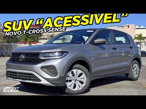 NOVO VOLKSWAGEN T-CROSS SENSE 2025 VERSÃO +BARATA COM NOVA MÍDIA E PAINEL DIGITAL VALE A PENA?