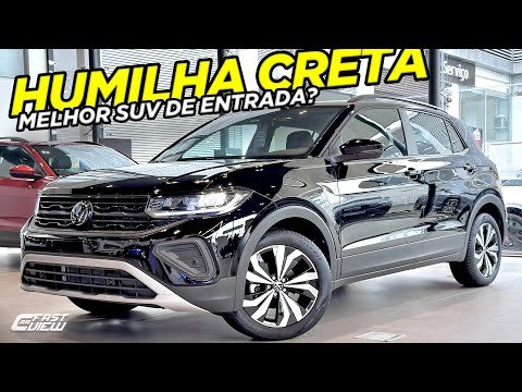 NOVO VOLKSWAGEN T-CROSS 200 TSI MELHOR, +EQUIPADO E +POTENTE  QUE HYUNDAI CRETA COMFORT VALE A PENA?