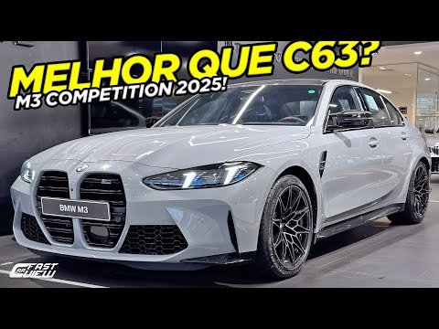 NOVA BMW M3 COMPETITION 2025 MELHOR ESPORTIVO POR R$900 MIL? SUPERA MERCEDES C63 NO CUSTO BENEFÍCIO!