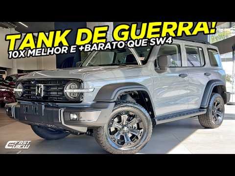 NOVO GWM TANK 300 4X4 HÍBRIDO SUV DE LUXO +BARATO QUE SW4, FAZ +DE 20 KM/L, SEM RIVAL POR R$333 MIL