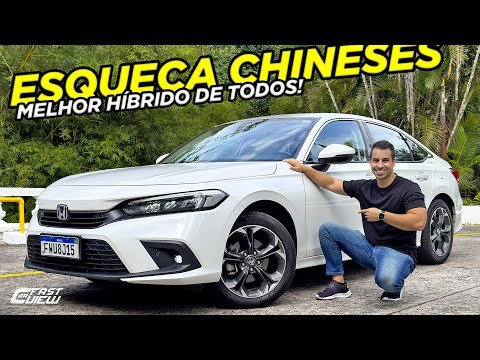 ELÉTRICO QUE CARREGA COM GASOLINA? HONDA CIVIC HÍBRIDO TEM +AUTONOMIA QUE BYD SEAL! VALE A PENA?