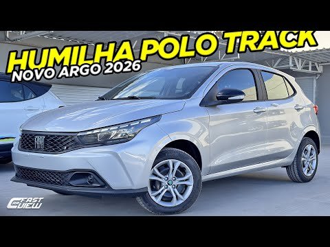 NOVO FIAT ARGO DRIVE 2026 MOTOR 1.3 ECONÔMICO E CONFIÁVEL, GANHOU FAROL LED E +ACABAMENTOS INTERNOS