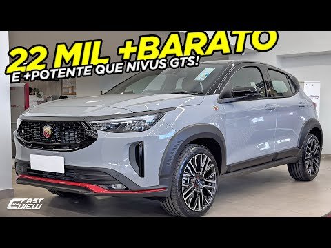 NOVO FIAT PULSE ABARTH 2025 COM 185 CV +BARATO, +POTENTE E +RÁPIDO FAZ NIVUS GTS PASSAR VERGONHA!
