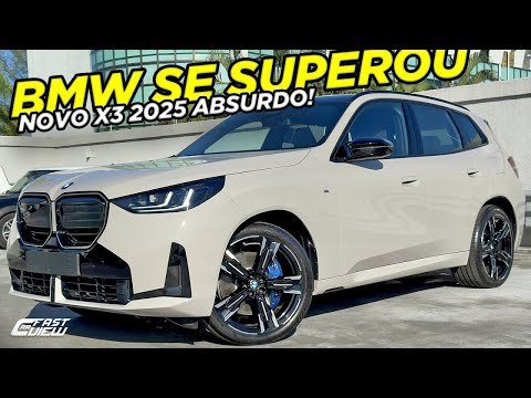 NOVA BMW X3 2025 MELHOROU O QUE JÁ ERA TOP! +POTENTE, TECNOLÓGICO E BONITO QUE TODOS OS RIVAIS?