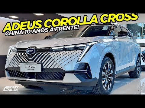 NOVO GAC GS4 HÍBRIDO VERSÃO TOP +BARATO QUE COROLLA CROSS FAZ 24 KM/L, ANDA 1200 KM É COMPLETASSO